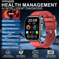2026Hot AI-GPT Diagosis ECG Health SmartWatch Blood Pressure Lipid Uric Acid 650nm Dual-Probelaser Heart Analysis Smart bracelet - Apex Therapy