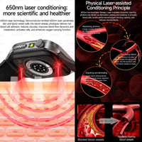 2026Hot AI-GPT Diagosis ECG Health SmartWatch Blood Pressure Lipid Uric Acid 650nm Dual-Probelaser Heart Analysis Smart bracelet - Apex Therapy