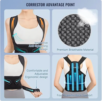 Neoprene Posture Corrector Belt – Mesh-Lined Back Support, S–L