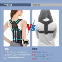 Neoprene Posture Corrector Belt – Mesh-Lined Back Support, S–L