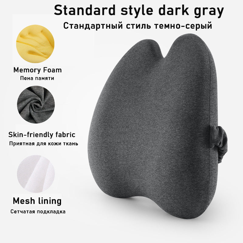 Car seat cushion in plain dark grey fabric - Apex Therapy
