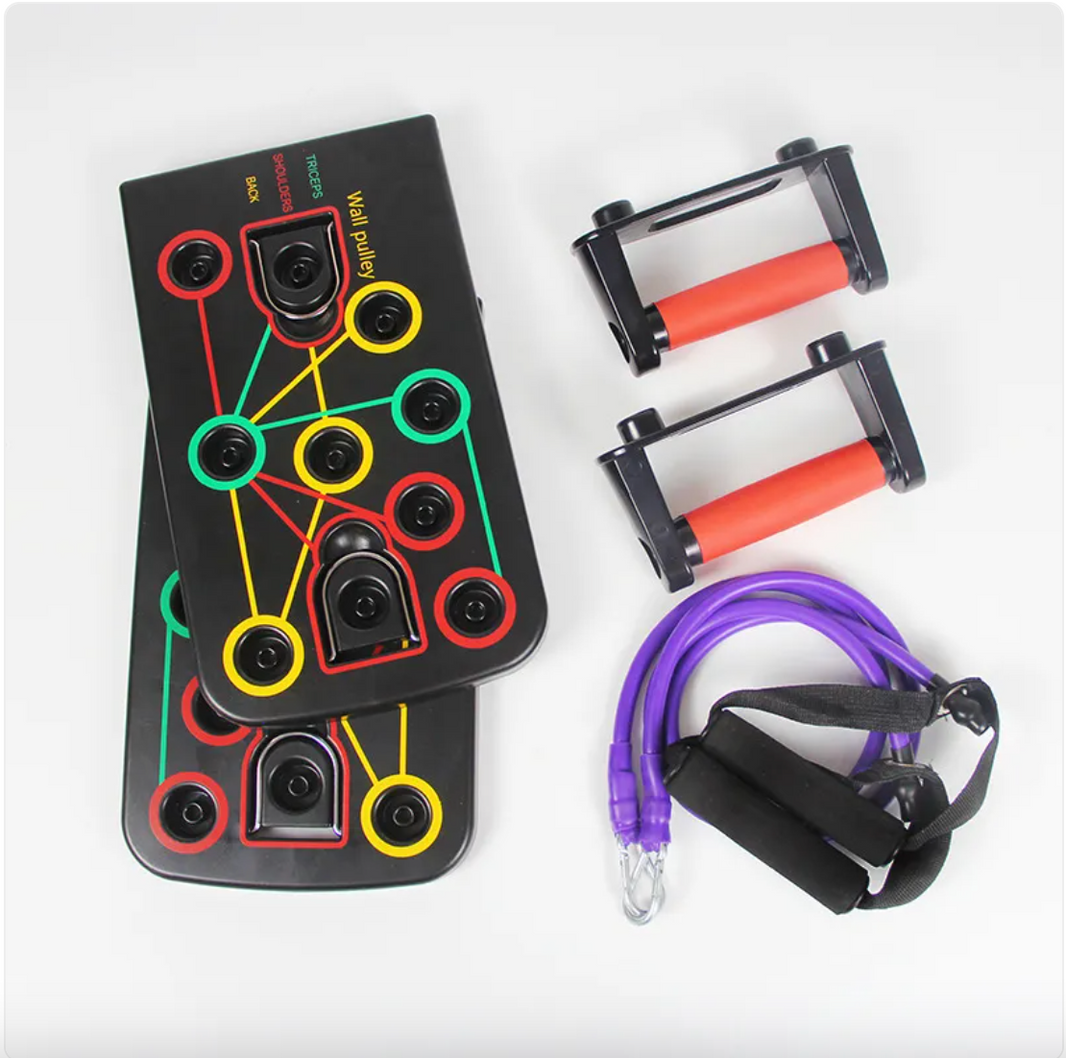 9-in-1 Push-Up Board – Multi-Position Chest Trainer, ABS Build