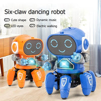 Emo robot performing a dance pose