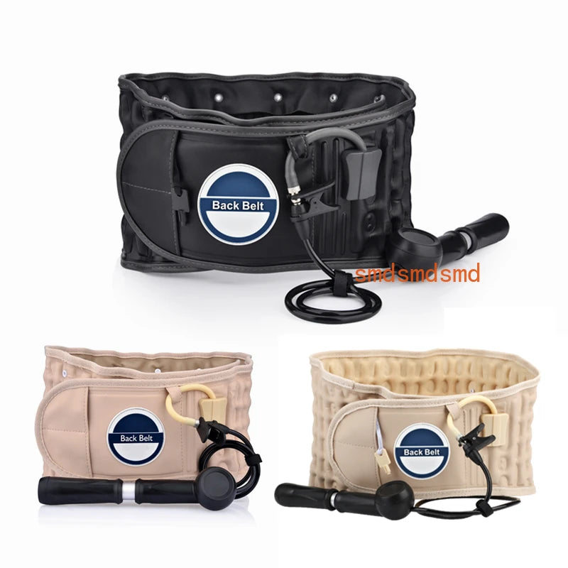 Inflatable Lumbar Support Belt with Air Traction & Hand Pump