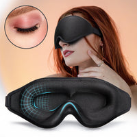3D Memory Foam Sleep Mask – Contoured Eye Mask for Total Blackout & Zero Pressure - Apex Therapy