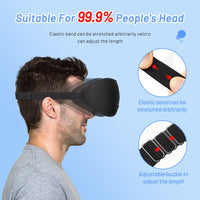 3D Memory Foam Sleep Mask – Contoured Eye Mask for Total Blackout & Zero Pressure - Apex Therapy