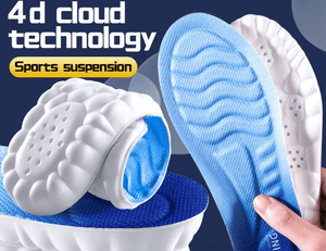 4D Cloud Cushion Sports Insoles (Shock-Absorbing) - Shoe Insoles - Apex Therapy