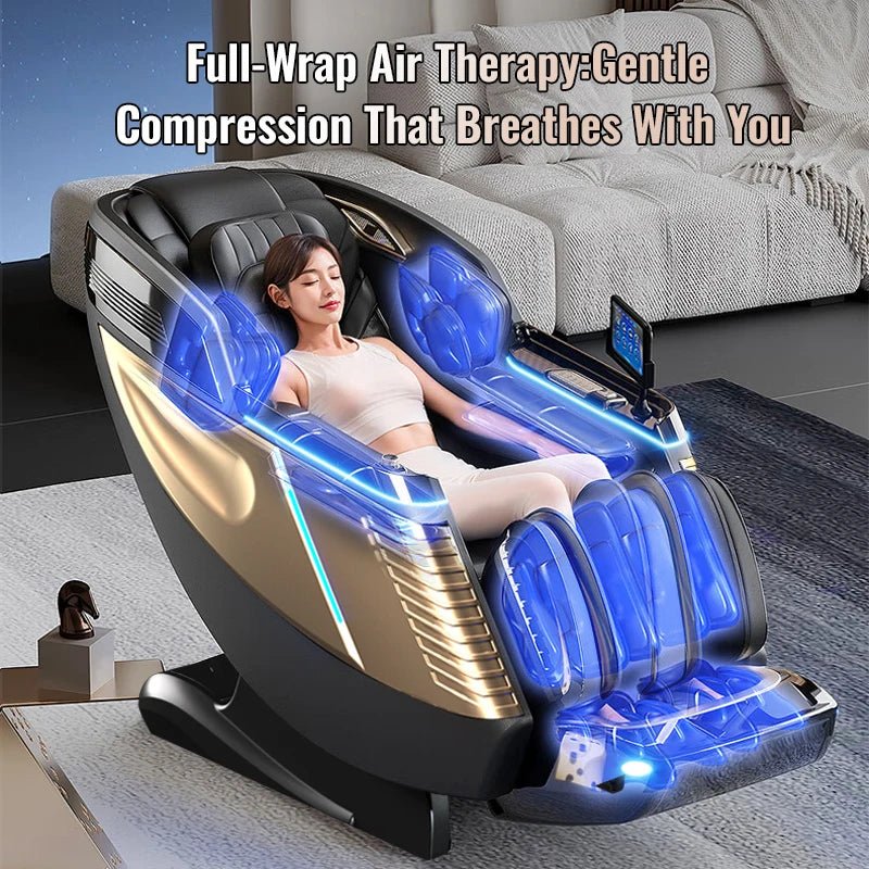 4D Zero Gravity Full-Body Massage Chair with Heat & SL-Track - Massage Chair - Apex Therapy