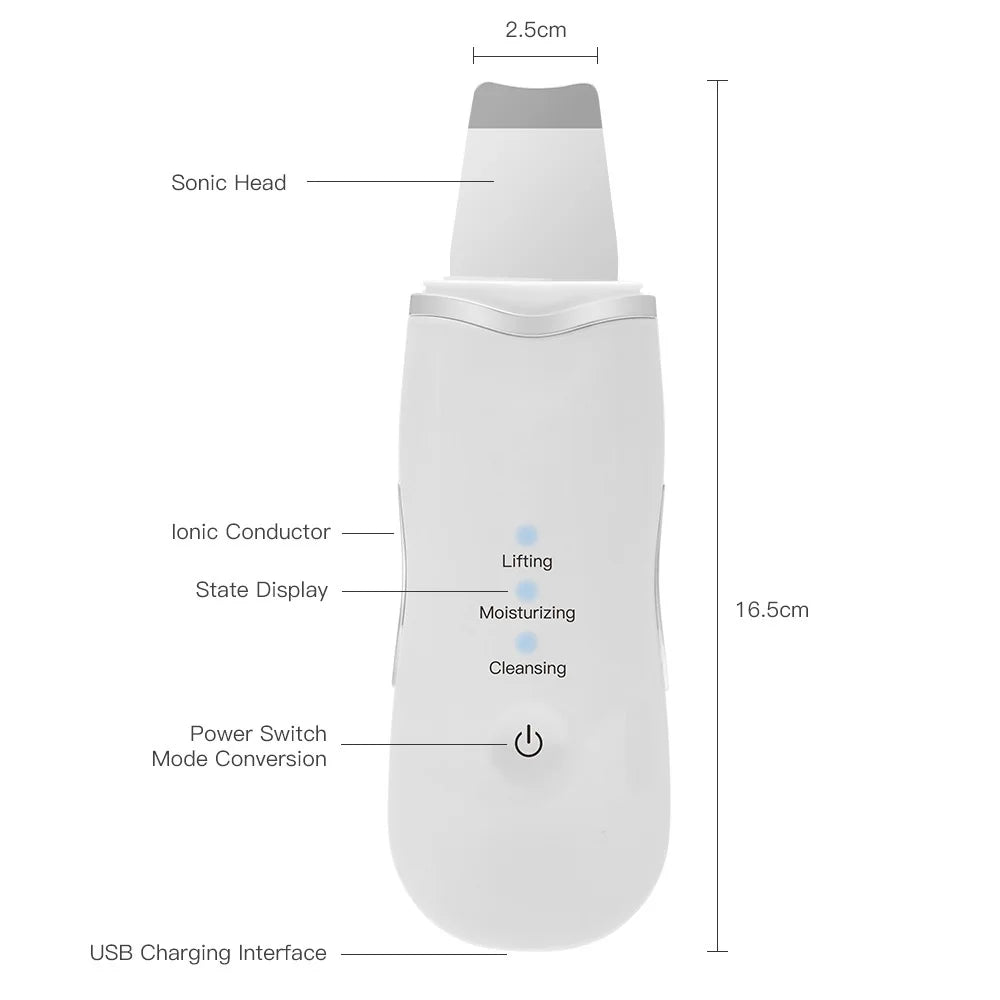 Vibrating Facial Cleansing Spatula – Deep Cleanse & Exfoliation Tool