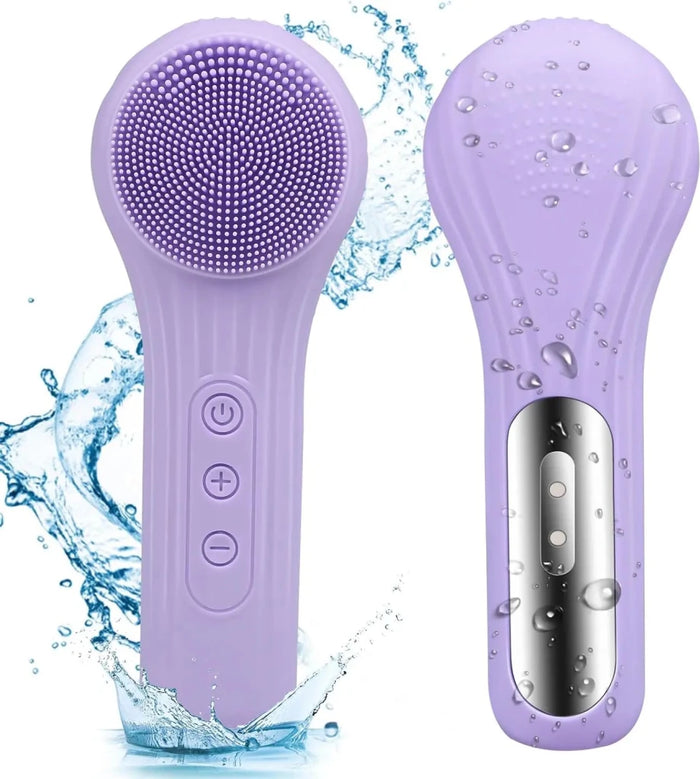 5-Mode Rechargeable Silicone Face Scrubber – Waterproof Facial Cleansing Brush - Apex Therapy