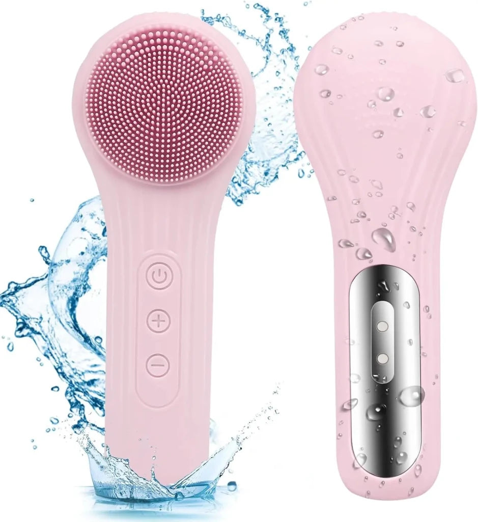 5-Mode Rechargeable Silicone Face Scrubber – Waterproof Facial Cleansing Brush - Apex Therapy