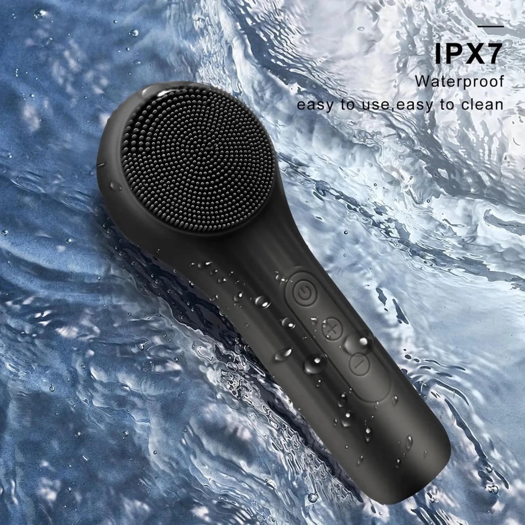 5-Mode Rechargeable Silicone Face Scrubber – Waterproof Facial Cleansing Brush - Apex Therapy