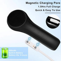 5-Mode Rechargeable Silicone Face Scrubber – Waterproof Facial Cleansing Brush - Apex Therapy