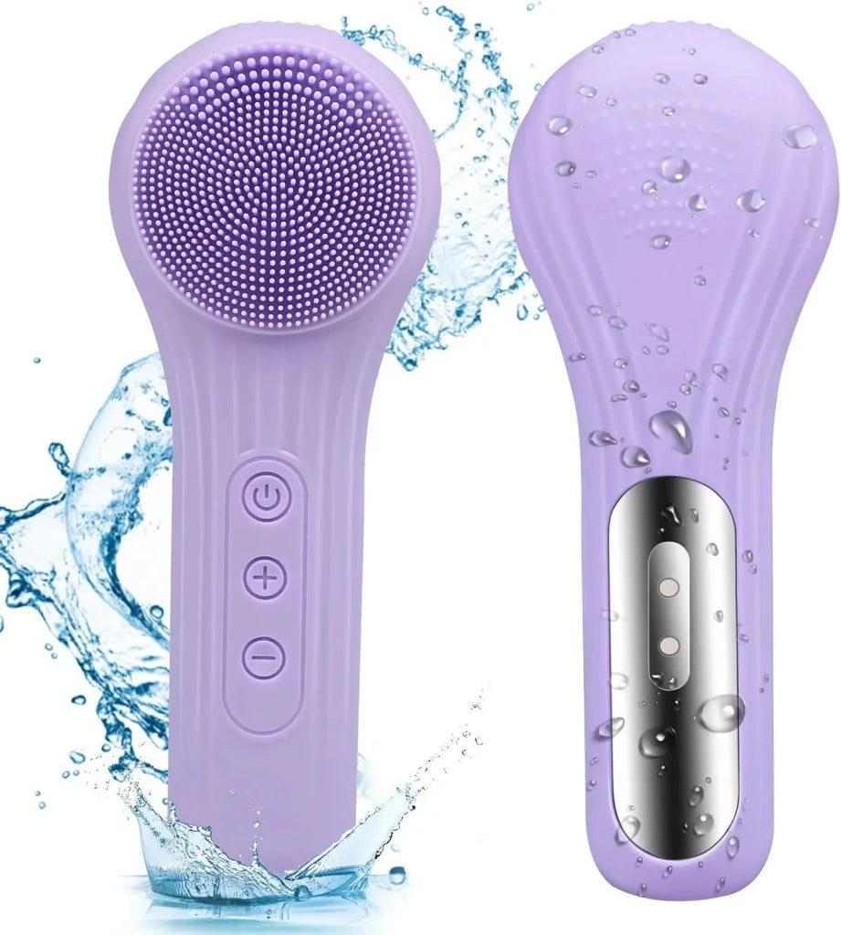 5-Mode Rechargeable Silicone Face Scrubber – Waterproof Facial Cleansing Brush - Apex Therapy