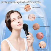 5-Mode Rechargeable Silicone Face Scrubber – Waterproof Facial Cleansing Brush - Apex Therapy