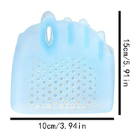 Soft silicone toe spacers size comparison