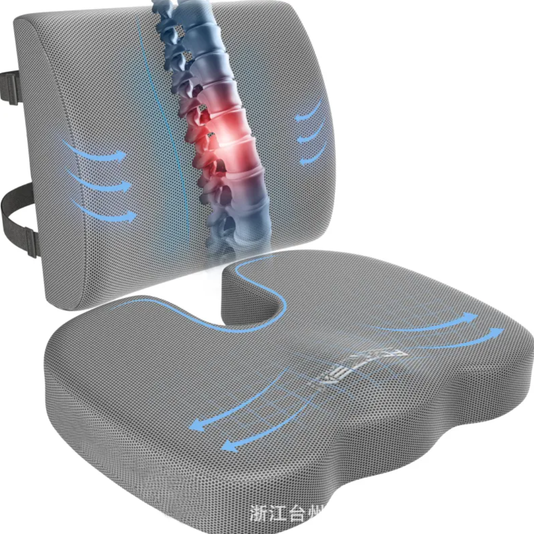 Ergonomic Memory Foam Office Seat Cushion – Contoured Hip Support - Apex Therapy