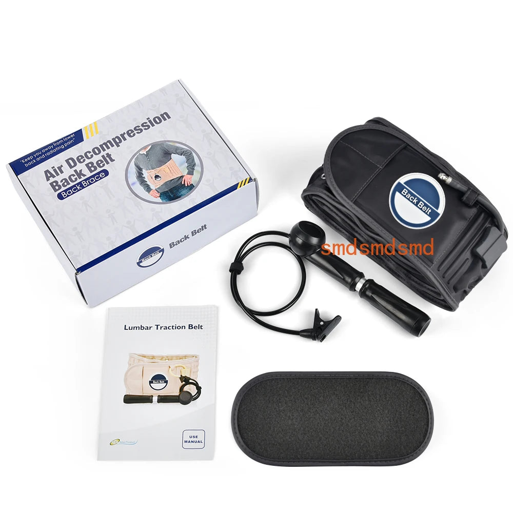 Inflatable Lumbar Support Belt with Air Traction & Hand Pump