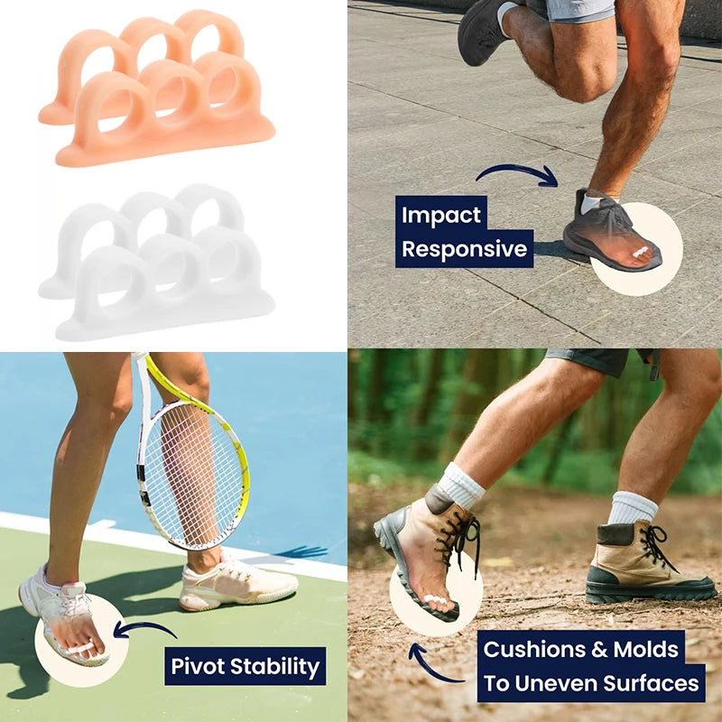 Silicone gel toe sleeve size comparison