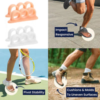 Silicone gel toe sleeve size comparison