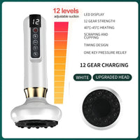 6 Gear Electric Cupping Massager Vacuum Suction Cup GuaSha Anti Cellulite Beauty Health Scraping Heat Body Slimming Massage - Apex Therapy