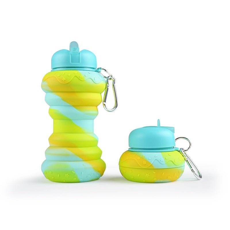 Collapsible silicone water bottle – Apex Therapy, view 6