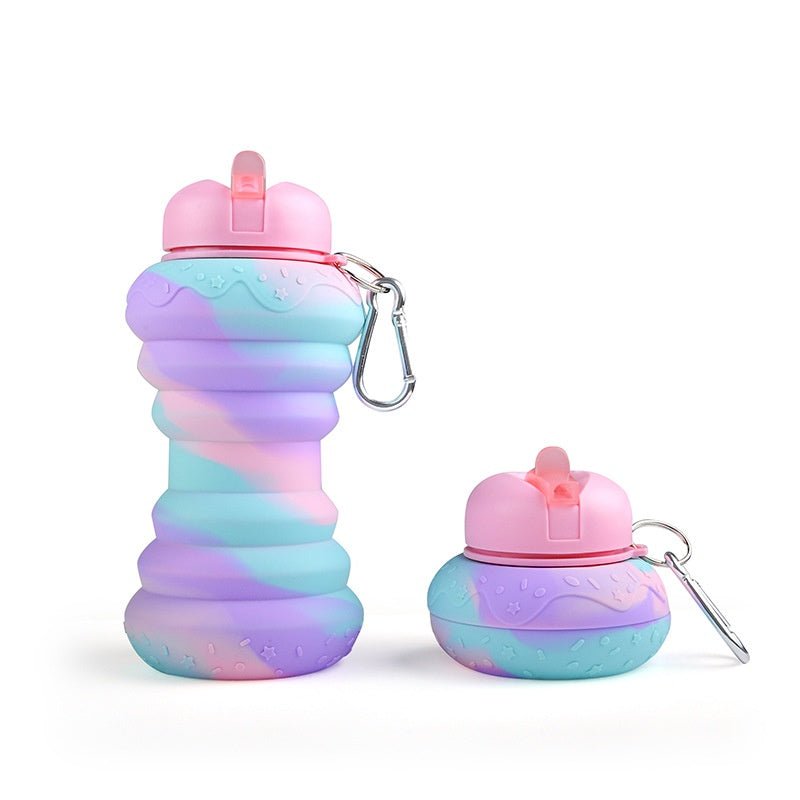 Collapsible silicone water bottle – Apex Therapy, view 1