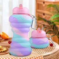 Collapsible silicone water bottle – Apex Therapy, view 3