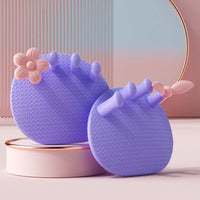 Close-up of silicone toe separator spacers