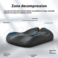 Non-Collapse Memory Foam Seat Cushion – Cooling Ice Silk Cover - Apex Therapy