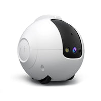 Indoor WiFi camera placed on a table at home