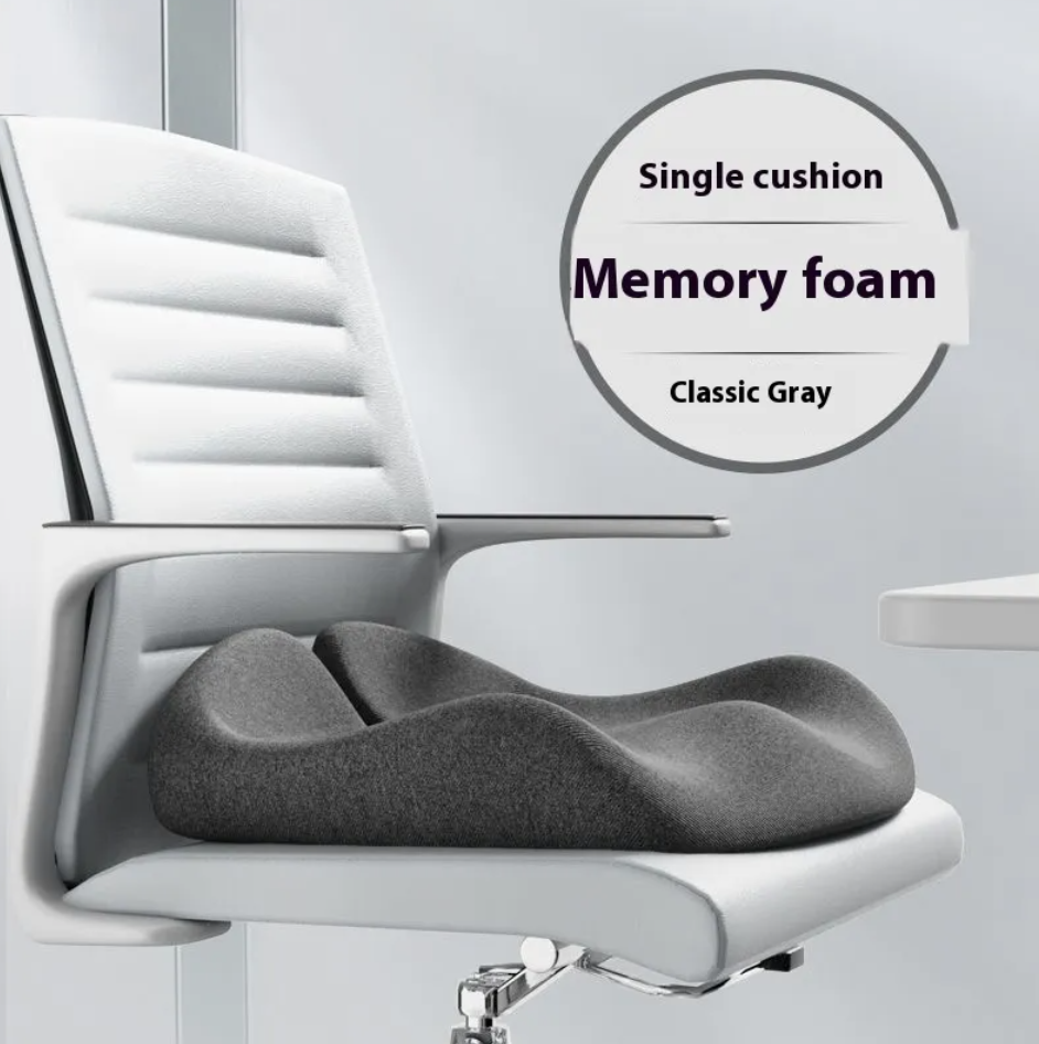 Non-Collapse Memory Foam Seat Cushion – Cooling Ice Silk Cover - Apex Therapy