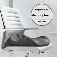 Non-Collapse Memory Foam Seat Cushion – Cooling Ice Silk Cover - Apex Therapy