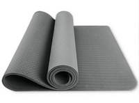 Thick TPE Yoga Mat with Alignment Lines – 6 mm or 8 mm, 183 cm
