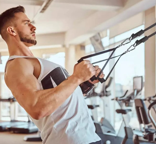 Ergonomic Gym Handle – Non-Slip Grip for Cable & Gantry Machines