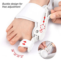 Adjustable toe alignment splint worn on foot