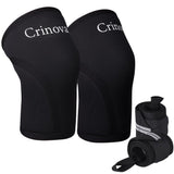 7 mm Knee Sleeves & Wrist Wraps Set – Neoprene, Lifting Bundle, Large