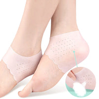 Silicone gel heel sleeve shown with packaging
