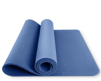 Thick TPE Yoga Mat with Alignment Lines – 6 mm or 8 mm, 183 cm