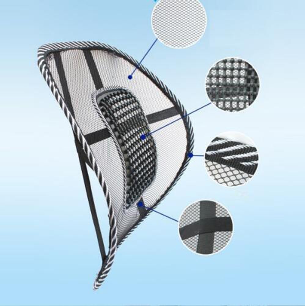 Contoured Car & Chair Back Cushion – Breathable Memory Foam - Apex Therapy