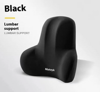 Memory Foam Car Cushion Set – Suede Headrest & Lumbar Pillow - Apex Therapy