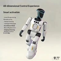 Humanoid robot displaying its breathing light effect