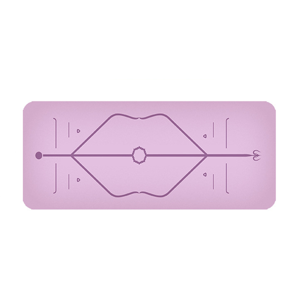 Natural Rubber Yoga Mat – 5 mm, Non-Slip PU Surface, 6 Colors