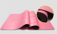 Natural Rubber Yoga Mat – 5 mm, Non-Slip PU Surface, 6 Colors