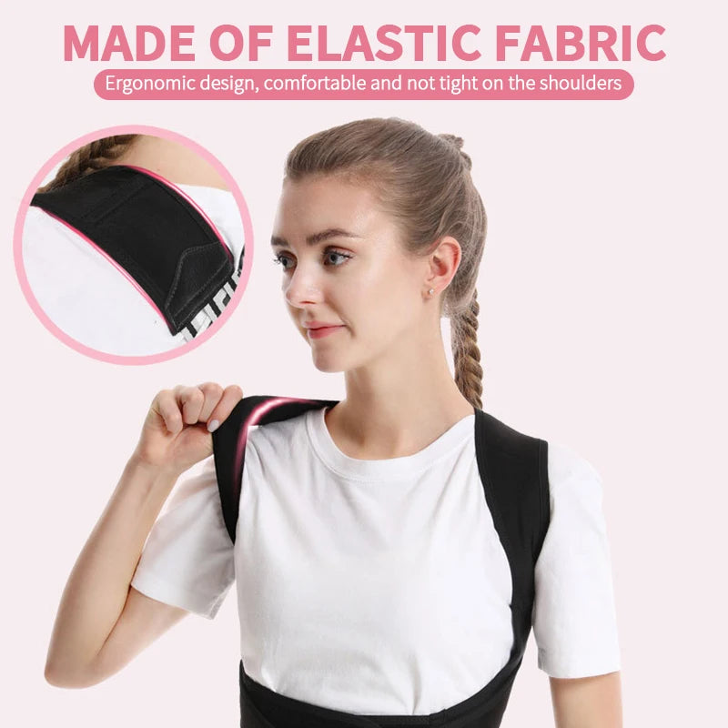 Adjustable Back Posture Belt – Office & Gym, Unisex, S–XXXL