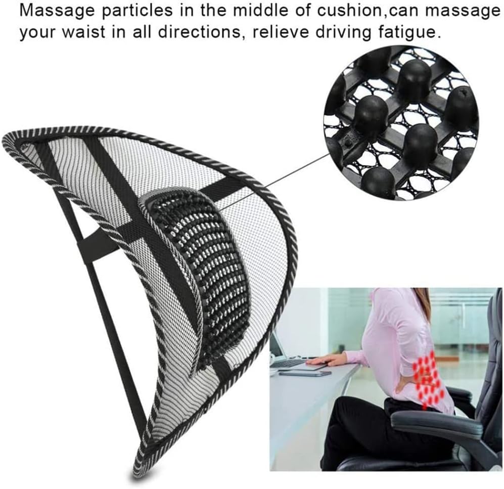 Contoured Car & Chair Back Cushion – Breathable Memory Foam - Apex Therapy