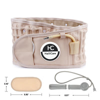 Inflatable Lumbar Support Belt with Air Traction & Hand Pump