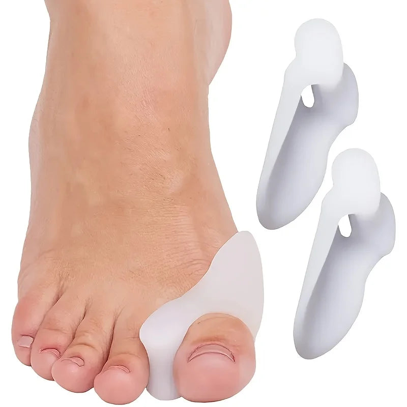 Close-up of the single-loop design on the big toe spacer