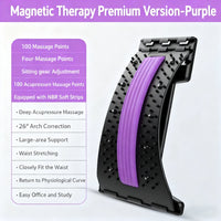 Lumbar Back Stretcher Massager, Spine Pain Relief Vertebral Relaxer for Lower Back Traction & Waist Correction