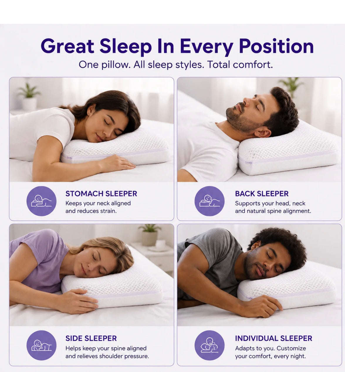 Gel Cooling Pillow Set – Air-Layer Neck Pillow with Pillowcase